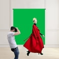 thumbnail image 1 of XYAIYT Green Screen Background for Live Shooting and Keying Reusable Polyester Fabric for Portraits and Product Photography Lightweight Easy to Install and Machine Washable, 1 of 1