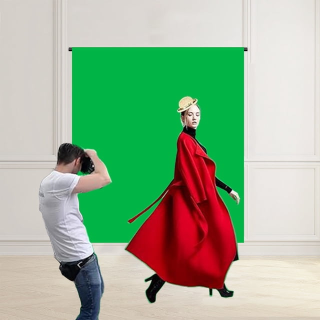 XYAIYT Green Screen Background for Live Shooting and Keying Reusable Polyester Fabric for Portraits and Product Photography Lightweight Easy to Install and Machine Washable