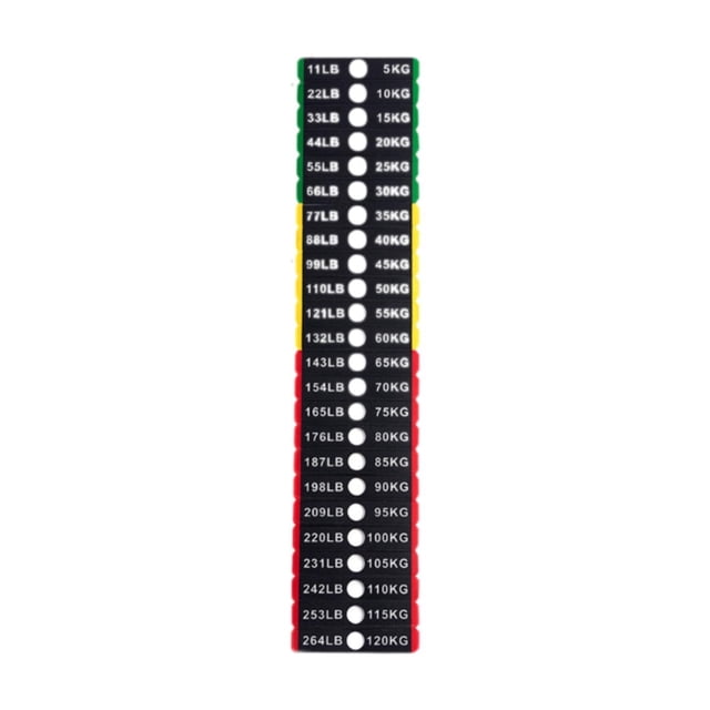 Lipstore Circuit Breaker Label Sticker Weight Number Stickers for Resistance Trainers 6.9cmx1.2cm