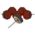 thumbnail image 3 of IBA Indianbeautifulart Boutons Rouges Gravés Boutons de Meuble Poignée de Tiroir d'Armoire Lot de 10, 3 of 3