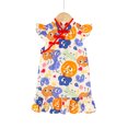 thumbnail image 1 of Qudderr Robe d'Été pour Filles pour Tout-Petits, Qipao Chinois Sans Manches, Robe Qipao Princesse, Robe de Fête d'Anniversaire pour 1 à 6 Ans, 1 of 9