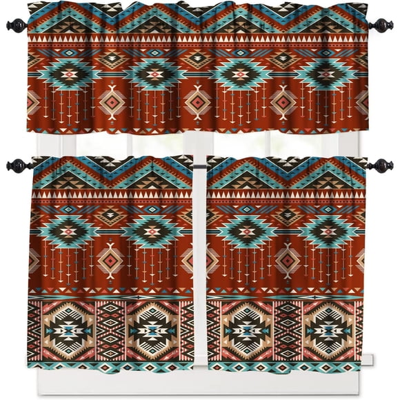 lkijhrd William Morris Kitchen Valance Retro Flower Strawberry Thief Floral Printed Small Window Treatments for Kitchen Living Room Bathroom Cafe Decor Rod Pocket Vintage Valances 54x18 I