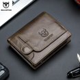 thumbnail image 2 of BULLCAPTAIN Men's RFID Blocking Bifold Wallet Genuine Leather Card Holder 15 Card Slots, 2 of 5