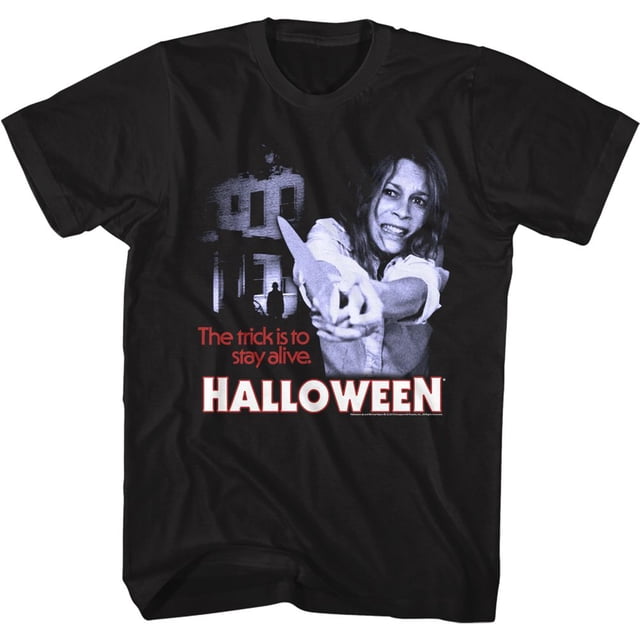 T-Shirt Noir pour Adulte Halloween Stayin Alive
