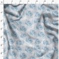 thumbnail image 3 of Soimoi Blue Poly Georgette Fabric Rose Floral Print Sewing Fabric BTY 42 Inch Wide, 3 of 6