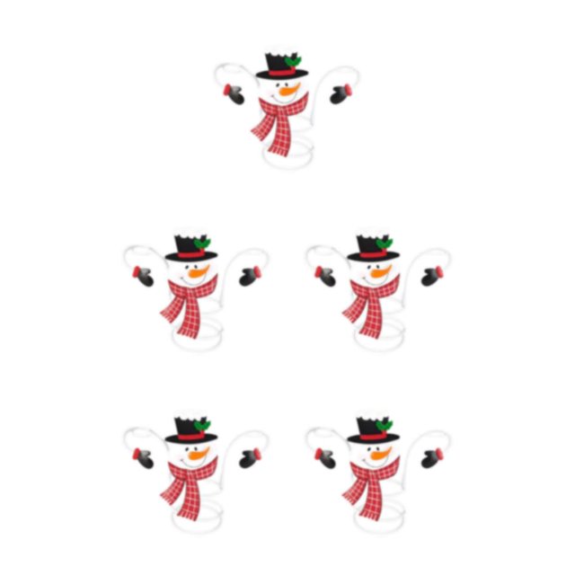Wweixi Functional Accessories Christmas Wine Bottle And Glass Holder Versatile snowman 5Set