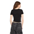thumbnail image 3 of No Boundaries Women's Rib Baby Tee, 3 of 5