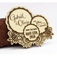 thumbnail image 1 of 50 Save The Date Wooden Magnet Custom Engraved Wooden Magnet Rustic Wedding Announcements Idea, 1 of 2