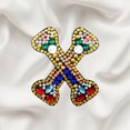 thumbnail image 2 of Porte-clés de Noël 26 Lettres Pendentif Strass, 2 of 8