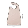 thumbnail image 3 of Aufmer 1 Pcs Adjustable Adult Bib, Large Coverage Washable Clothing Protector, 29.5x17.7in(Pink), 3 of 6