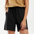 thumbnail image 2 of Penkiiy Shorts Cargo pour Femmes, Décontractés et Habillés, Taille Haute, avec Poches, Mode Printemps 2024, Randonnée, Plein Air, Détente, TG, Noir, 2 of 9