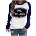 thumbnail image 2 of Mode Hoodies for Women 2023 T-shirt Imprimé Manches Long Chemisier Col Rond Décontracté Tops Sweatshirt 50% de Réduction Halloween / Costumes de Noël, 2 of 5