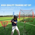 thumbnail image 2 of KFFKFF 7x7 ft Baseball Practceing Net, Softball Practice Net, Mobile Training Net for Batting, Catching, and Pitching, Baseball Gear with Arc Frame, Transport Bag, Strike Zone, Sphere, Tee, 2 of 9