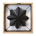 thumbnail image 3 of Stratton Home Decor Décoration Murale Fleur en Métal Encadrée, Gris, 3 of 6
