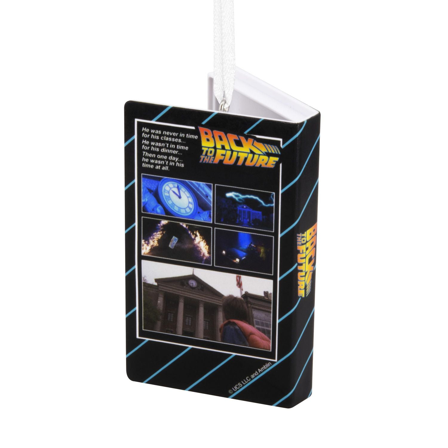 Décoration Hallmark de Noël (Boîtier de vidéo-cassette rétro, Retour vers le futur)