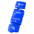 thumbnail image 2 of Bouton de Commutation Latérale de Console de Voiture 2S F22 F23 2014 à 2018 Bleu, 2 of 8