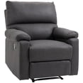 thumbnail image 1 of HOMCOM Recliner Sofa Manual Reclining Chair with Footrest for Living Room, 1 of 10