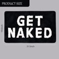 thumbnail image 2 of ChezMax Get Naked Bath Mat, Non-Slip Microfiber Shower Mat, Cute Absorbent Shower Rug, Funny Bathroom Decor for Bathtub, Pink and White Bathroom Rug, Machine Washable 20"X32", 2 of 8