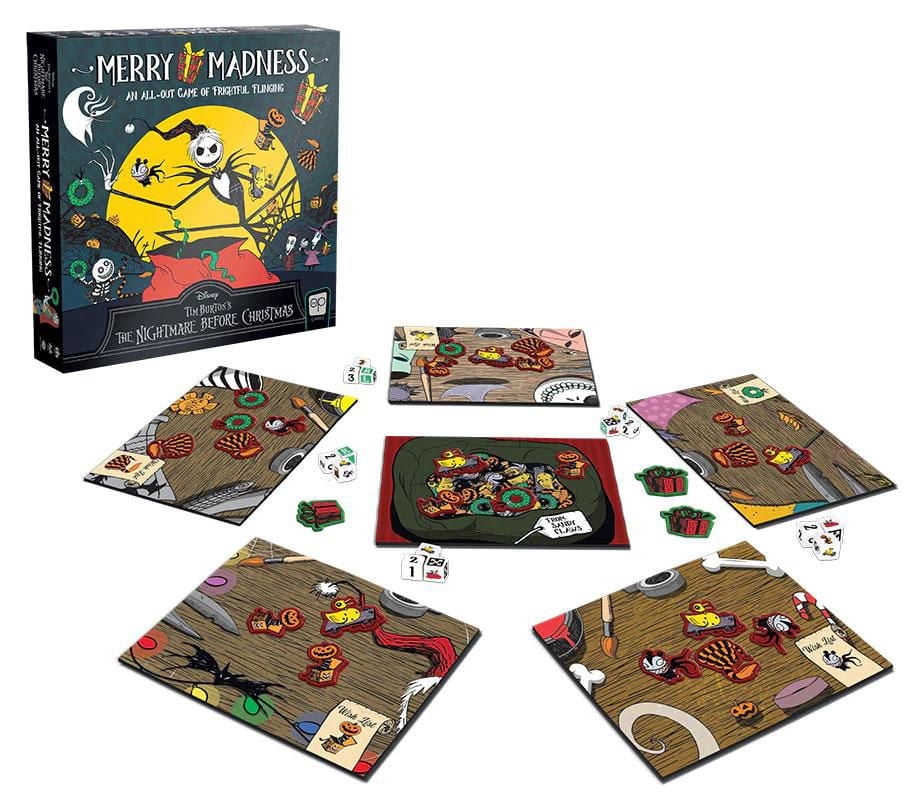 USAopoly Disney Tim Burton's The Nightmare Before Christmas "Merry Madness" Jeu De Plateau