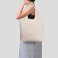 thumbnail image 4 of Unique Bargains Canvas Tote Bag Canvas Shoulder Bag Personalized Reusable Handbag Purple, 4 of 5