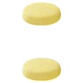 thumbnail image 4 of maskred Housses de Coussin Rondes pour Tabouret Confortable Polyester Imperméabilisation Douce Jaune 2Set, 4 of 6