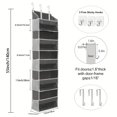 thumbnail image 2 of 1pc Heavy Duty Over Door Organizer, Wall Mount Hanging Organizer Storage With 5 Large, 2 of 4