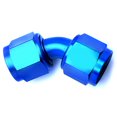 thumbnail image 1 of SpeedFX Raccord Coupleur 561045 45 Degrés; Coupleur Pivotant; -10AN; Anodisé; Bleu; Aluminium; Simple, 1 of 2