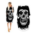 thumbnail image 4 of xinchenyuan Robes d'Art Imprimé 3D Mode Décontractée Mi-Longue Vêtements pour Femmes Poche Manches Longues Haut R10, 4 of 7