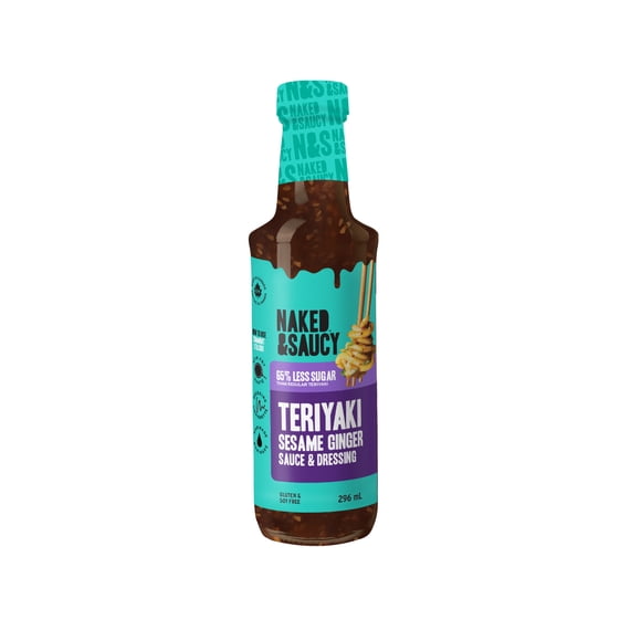 Naked & Saucy Low Sugar Teriyaki Sauce, 296mL