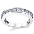 thumbnail image 3 of Sterling Silver Men's Wedding Band Engagement Ring With Round Cut Cubic Zirconia 4MM, 3 of 3