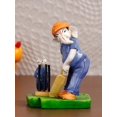 thumbnail image 2 of Polyresin Seigneur Ganesha Jouant au Cricket avec Idole Mushak, Multicolore Fait à la Main, 2 of 5