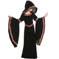 thumbnail image 2 of LUOGENLI Robe Tout-Petits Enfants Filles Style The Ancients Costume Robe de Fête Ensemble Tenue Jupe Maxi Ensemble Vacances Noir 6-8 Ans, 2 of 7