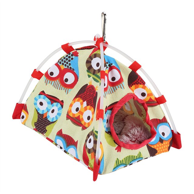 Bird , Windproof Warm Cave Hanging Tent Comfortable Vibrant Snuggle Hut Cage Bed For Small Animals