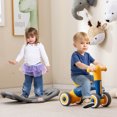 thumbnail image 2 of Costway 3 in 1 Rocking Horse with Detachable Balance Board and Height Adjustable Seat Navy&Yellow, 2 of 10