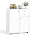 thumbnail image 1 of Costway Buffet de Cuisine avec 2 Tiroirs, 2 Portes et 3 Tablettes Ajustables, 1 of 10