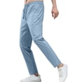 thumbnail image 1 of EOYWHK Pantalon Homme Séchage Rapide Extensible Taille Élastique Pantalon de Costume Protection Solaire Respirant Jambe Droite Randonnée Course Pêche Liquidation, 1 of 6