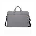 thumbnail image 2 of Laptop Bag 15-16 Inch, ZZkhGO Lightweight Waterproof Laptop Tote for Business Travel, Polyester Casual Shoulder Bag with Shockproof Padding for Tablet Computer Office Commute, Gray, 2 of 7