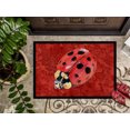 thumbnail image 3 of Carolines Treasures 8870JMAT Paillasson Intérieur Ou Extérieur 24 x 36 Po. Lady Bug sur Fond Rouge, 3 of 4