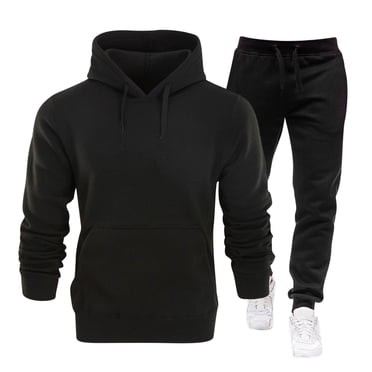 hoksml Survêtement pour Homme, Ensembles de Survêtements Actifs, Ensemble 2 Pcs Chandails à Capuchon et Pantalons de Survêtement Ensembles Couleur Unie Chandail à Capuchon à Manches Longues Ensemble de Pantalons Actifs Jogging Décontracté Gym Ensembles de Survêtements