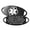 White, variant on MedicEngraved Black Stainless Steel Custom Medical Alert Bracelet - 5mm Curb Link