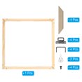 thumbnail image 3 of Unique Bargains Canvas Stretcher Bars Kit, 10x10 Inch Rectangle Solid Wood Frame for Paint, Prints, Oil Paintings, Wood Color, 3 of 5