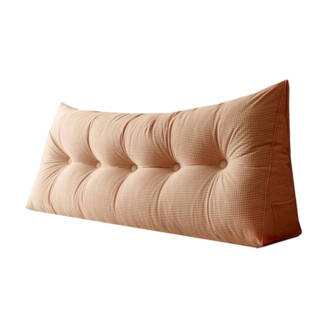 CJiaWei Large Triangular Headboard Pillow Twin XL For College Green Bed Rest Reading Pillows Backrest Positioning Support Bolster Cushion