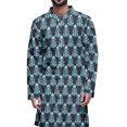 thumbnail image 2 of Atasi Party Wear Kurta Set For Men Mandarin Collar Ethnic Printed Kurta Pajama, 2 of 2