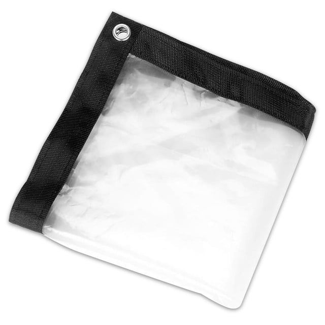 ziyahi Bâche Imperméable en Plastique Réutilisable Bâche Transparente Anti-Poussière Couverture de Patio de Toit de Serre Jardin Extérieur Intérieur 2x1M
