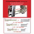 thumbnail image 5 of Mechanical Keyless Combination Latch Door Lock with Double Keypads for Gates, Fences, Windows - No Battery No Power Needed (Oil Rubbed Bronze) - Not a Deadbolt, 5 of 5