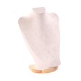 thumbnail image 4 of Milaget Necklace Display Chain Bust Stand Holder Decor for Showcase Store Countertop 30 cm Beige Velvet, 4 of 9