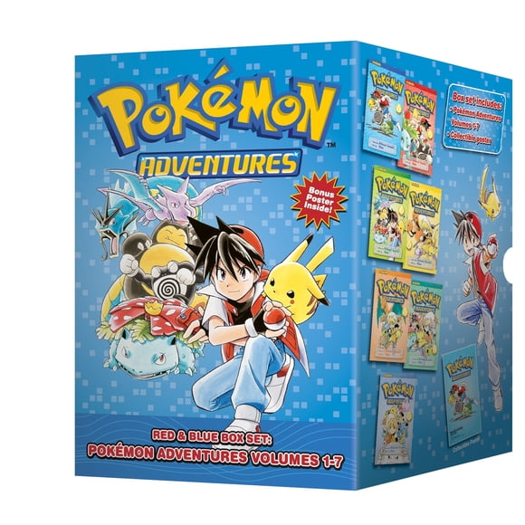 Pokemon Adventures (7 Volume Set - Reads R to L (Japanese Style) for all ages)