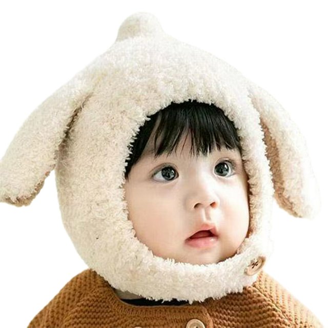 MesaSe Baby Hat Ear Protection Thicken Cute Lightweight Kid Bonnet for Winter