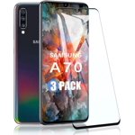 Samsung Galaxy A70 Screen Protector, 3D Curved Full Coverage Dot Matrix Tempered Gl Screen Protector for Samsung