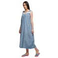 thumbnail image 4 of Moomaya Robe de Nuit d'Allaitement à Col Rond Imprimée pour Femmes en Coton, 4 of 5